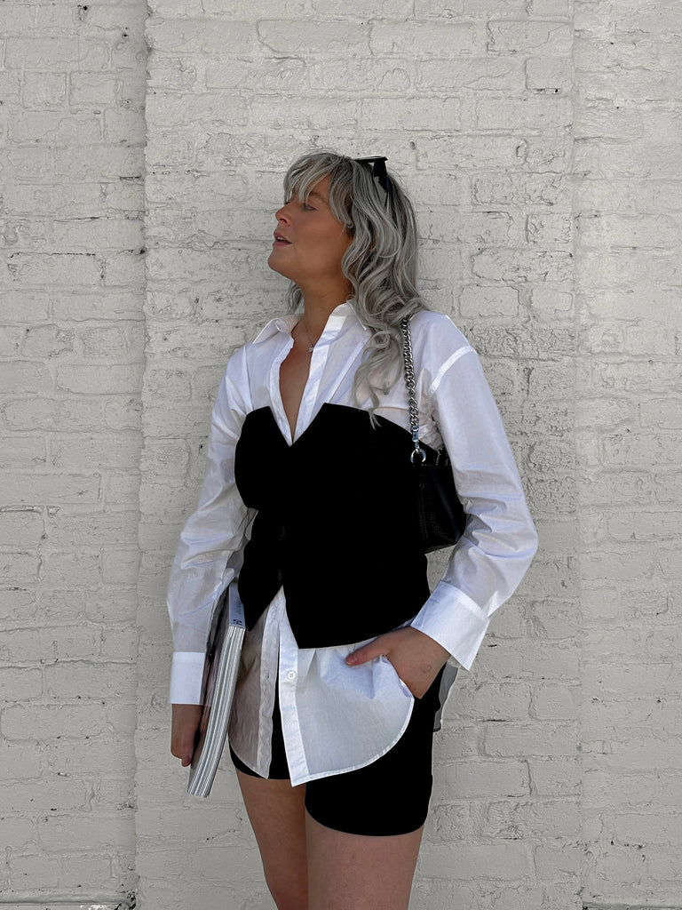 The Keaton Vest Side Model