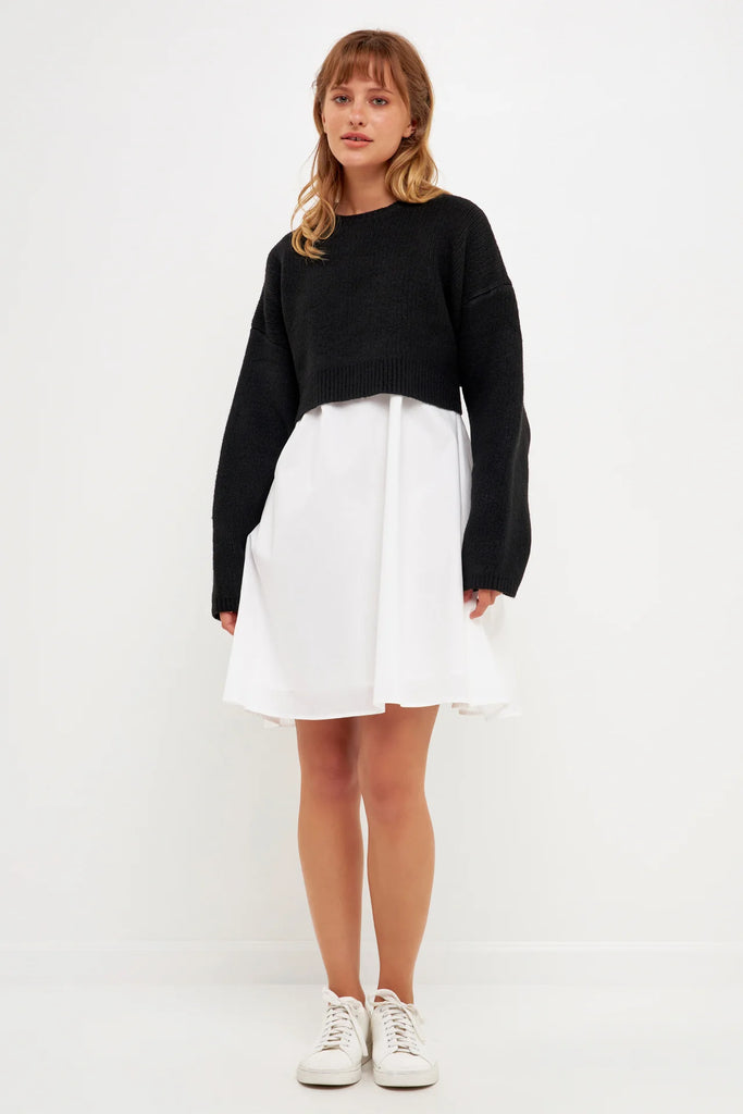 The Eloise Sweater Dress Model