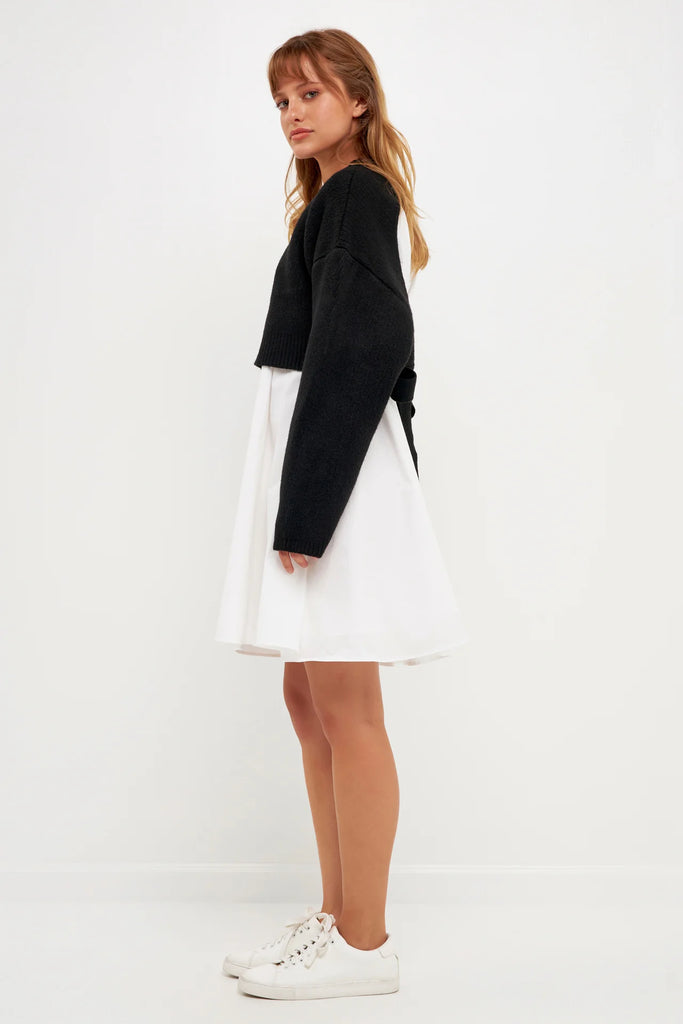 The Eloise Sweater Dress Side Model