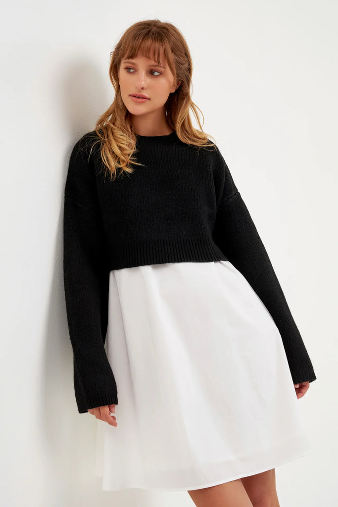 The Eloise Sweater Dress Model