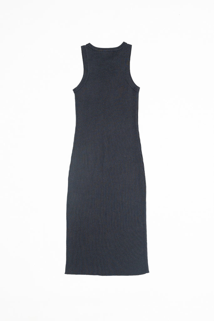 Charcoal The Celia Dress Back Flat Lay