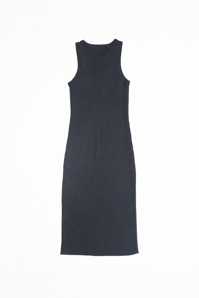 Charcoal The Celia Dress Back Flat Lay