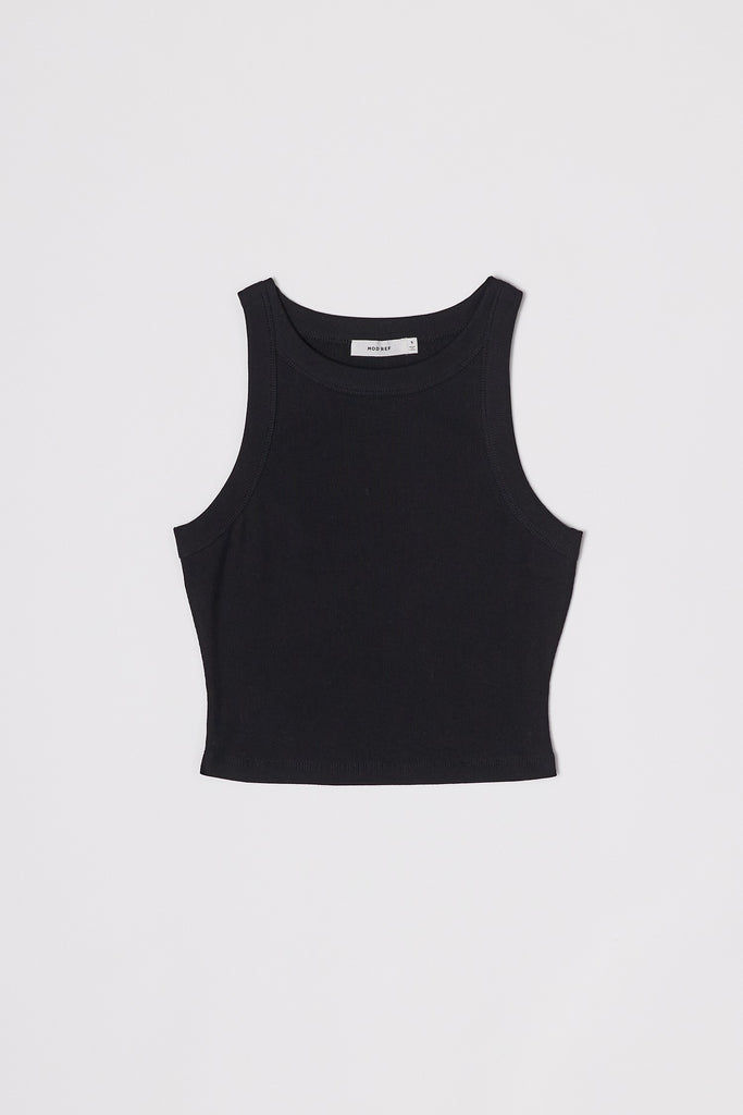 Black The Clara Top Flat Lay