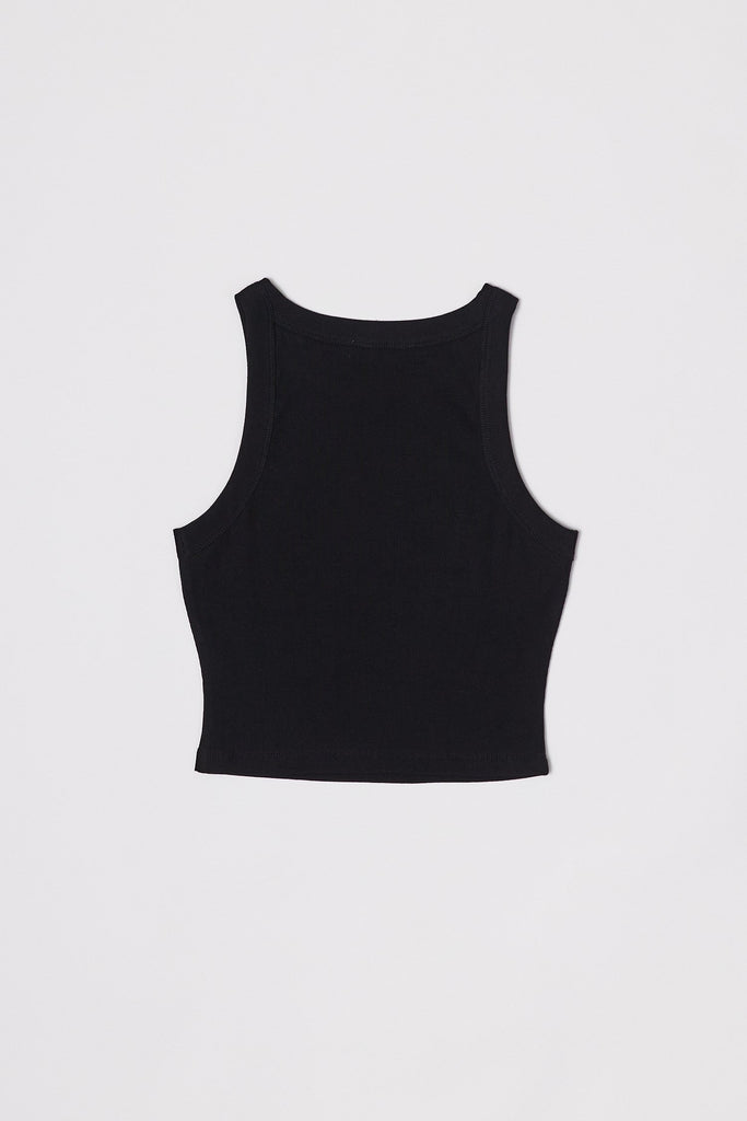 Black The Clara Top Back Flat Lay