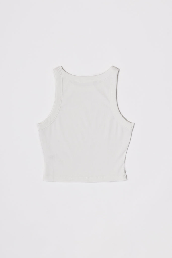 White The Clara Top Back Flat Lay