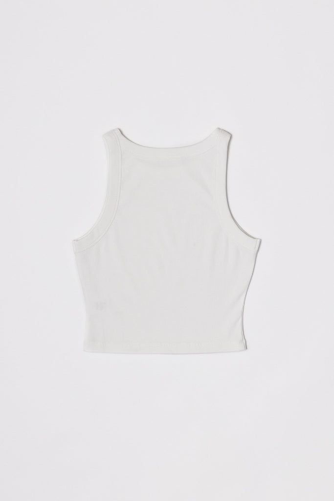 White The Clara Top Back Flat Lay