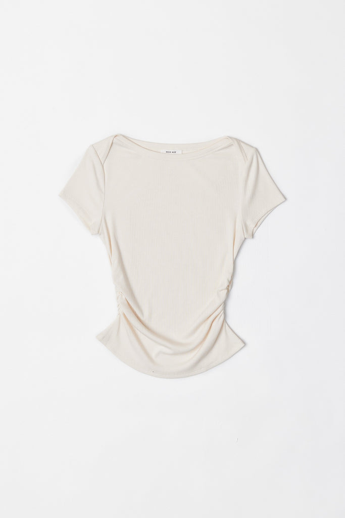 Ivory The Eva Top Flat Lay