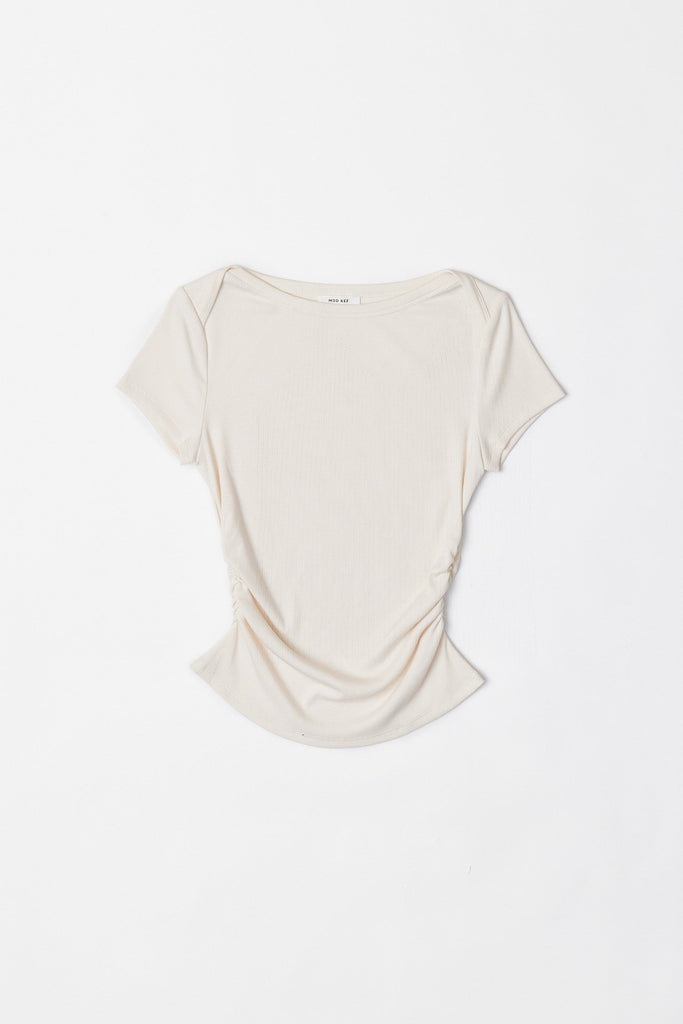 Ivory The Eva Top Flat Lay