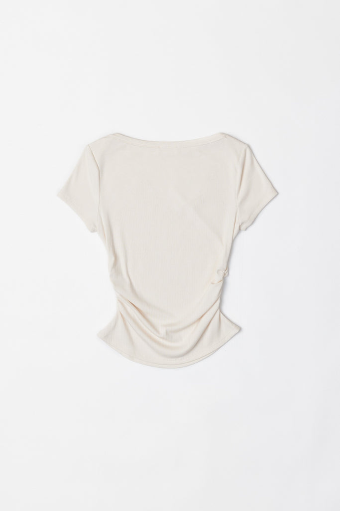 Ivory The Eva Top Back Flat Lay